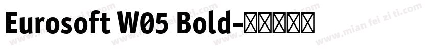 Eurosoft W05 Bold字体转换